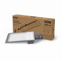 Светильник уличный Gauss Avenue 50W 5000lm 3000K 190-250V IP65 355*155*57мм черный КСС "Ш" LED 1/10