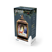 Фонарь новогодний светодиодный "Олененок" Gauss серия Holiday, 0,1W, тёплый свет, бронзовый, батарейки в комплекте, 1/100