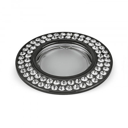 Светильник Gauss Strass CA035 Круг. Кристал/Черный, Gu5.3 1/30