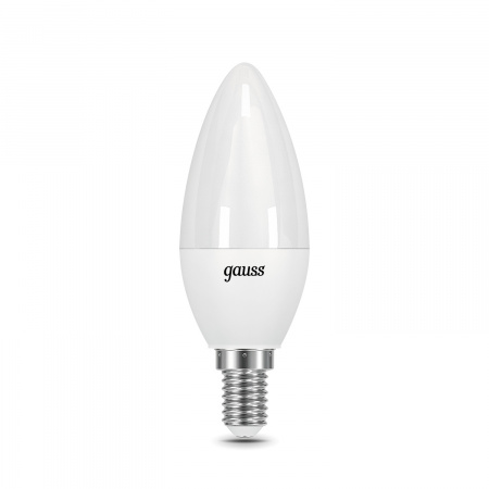 Лампа Gauss Свеча 6.5W 520lm 3000К E14 LED 1/10/100