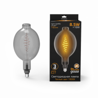 Лампа Gauss Filament BT180 8.5W 165lm 1800К Е27 gray flexible LED 1/2 Лампа Gauss Filament BT180 8.5W 165lm 1800К Е27 gray flexible LED 1/2