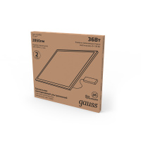 Светильник офисный Gauss 36W 2850lm 4000K IP40 595*595*7,2мм матовый с драйвером LED 1/4