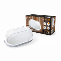 Светильник Gauss НБП IP54 280*160*115 овал с решеткой под лампу Е27 max 100W, 1/8