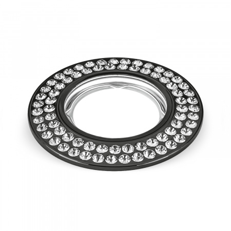 Светильник Gauss Strass CA035 Круг. Кристал/Черный, Gu5.3 1/30