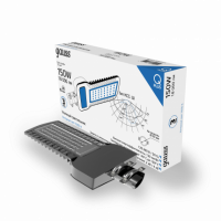 Светильник уличный Gauss Qplus 150W 18000lm 5000K 120-260V IP65 535*260*64мм черный КСС "Ш" LED 1/2