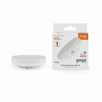 Лампа Gauss Basic GX53 12,5W 830lm 3000K LED 1/10/100