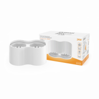 Светильник Gauss Overhead наклдвойной цилиндр 24W 1600lm 3000K 170-240V IP20 180*100мм белый LED 1/10