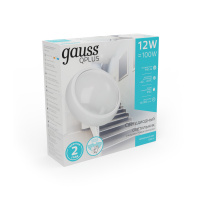 Св-к ЖКХ Gauss ECO 2.0 круг 12W 990lm 4000K 160-260V IP54 D175*76мм белый с оптико-микровол сенсором 1/12 Св-к ЖКХ Gauss ECO 2.0 круг 12W 990lm 4000K 160-260V IP54 D175*76мм белый с оптико-микровол сенсором 1/12
