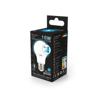 Лампа Gauss A60 10W 920lm 4100K E27 шаг. диммирование LED 1/10/50