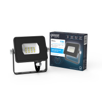 Прожектор Gauss Qplus 10W 850lm 6500K 200-240V IP65 графитовый LED 1/20