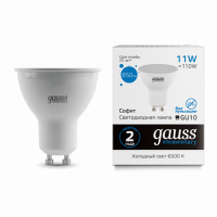 Лампа Gauss Elementary MR16 11W 850lm 6500K GU10 LED 1/10/100