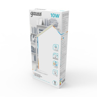 Светильник настольный Gauss модель GTL204 10W 550lm 2700-6500K 170-265V белый диммируемый + ночник LED 1/10/30