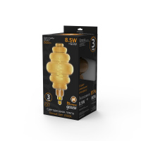 Лампа Gauss Filament Honeycomb 8.5W 660lm 2000К Е27 golden LED 1/2 Лампа Gauss Filament Honeycomb 8.5W 660lm 2000К Е27 golden LED 1/2