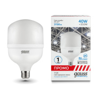 Лампа Gauss Elementary T120 40W 3150lm 6500K E27/E40 Promo LED 1/20