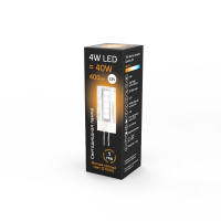 Лампа Gauss G4 12V 4W 400lm 2700K керамика LED 1/10/200
