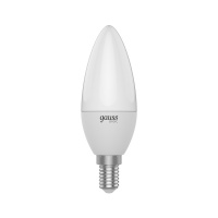 Лампа Gauss Basic Свеча 5.5W 410lm 4000K E14 LED 1/10/100
