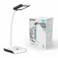 Светильник настольный Gauss модель GTL101 8W 550lm 4000K 220-240V белый c черным LED 1/20
