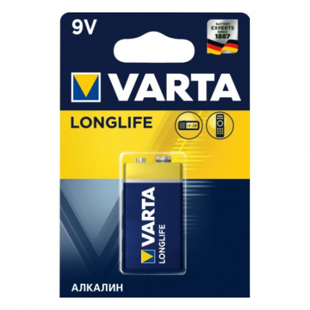 Батарейки VARTA LONGLIFE 9V бл. 1