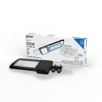 Светильник уличный Gauss Qplus 100W 12000lm 5000K 120-260V IP65 455*180*49мм черный КСС "Ш" LED 1/4