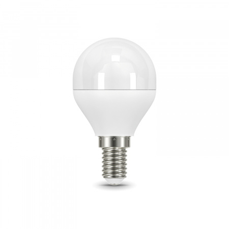 Лампа Gauss Шар 7W 590lm 6500К E14 диммируемая LED 1/10/100