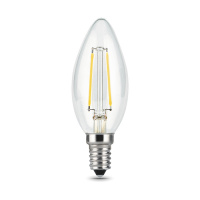 Лампа Gauss Filament Свеча 5W 450lm 4100К Е14 диммируемая LED 1/10/50