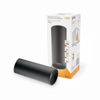 Светильник Gauss Overhead накл цил 12W 900lm 3000K 170-240V IP20 79*200мм черный LED 1/10