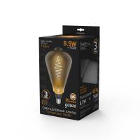 Лампа Gauss Filament ST164 8.5W 165lm 1800К Е27 gray flexible LED 1/6 Лампа Gauss Filament ST164 8.5W 165lm 1800К Е27 gray flexible LED 1/6