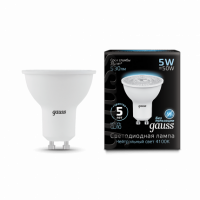 Лампа Gauss MR16 5W 530lm 4100K GU10 LED 1/10/100