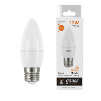 Лампа Gauss Elementary Свеча 12W 950lm 3000K E27 LED 1/10/100