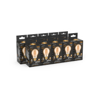 Лампа Gauss Filament А60 10W 820lm 2400К Е27 golden LED 1/10/40