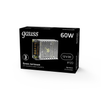 Блок питания Gauss 60W 12V IP20 1/120