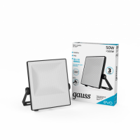 Прожектор Gauss EVO 50W 4500lm 6500K 100-240V IP65 черный LED 1/20