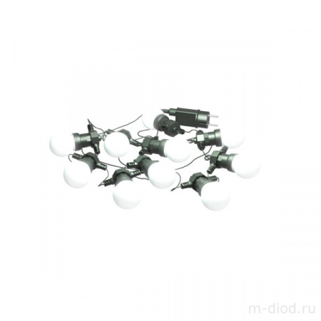 Гирлянда светодиодная "Белт Лайт" Gauss серия Holiday, 10 ламп, 7,7 м, IP44, белый, 1/6