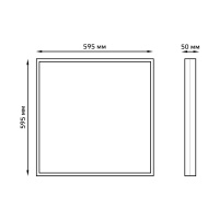 Светильник офисный Gauss MiR 30W 3700lm 5000K IP40 595*595*50мм призма LED 1/1