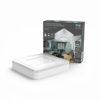 Светильник Gauss Backlight накладной квадрат 6+3W 540lm 4000K 220-240V 145*145*40мм 3 режим LED 1/30