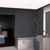 Светильник Gauss Basic Downlight круг 7W 560lm 4000K 185-250V IP54 95*45 белый LED 1/40