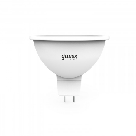 Лампа Gauss Basic MR16 5,5W 490lm 3000K GU5.3 (3 лампы в упаковке) LED 1/40