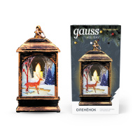 Фонарь новогодний светодиодный "Олененок" Gauss серия Holiday, 0,1W, тёплый свет, бронзовый, батарейки в комплекте, 1/100