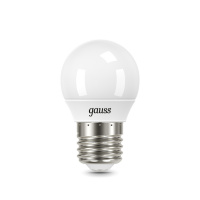 Лампа Gauss Шар 9.5W 950lm 6500K E27 LED 1/10/100