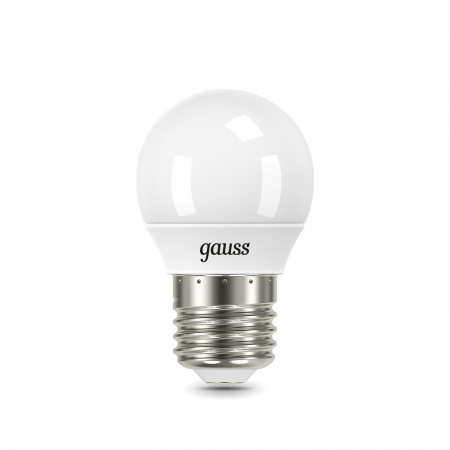 Лампа Gauss Шар 9.5W 950lm 6500K E27 LED 1/10/100
