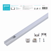 Профиль для ленты LED Gauss врезной гл 12mm - 2m 1/40