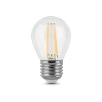 Лампа Gauss Filament Шар 7W 550lm 2700К Е27 LED 1/10/50 Лампа Gauss Filament Шар 7W 550lm 2700К Е27 LED 1/10/50