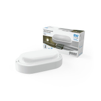 Светильник ЖКХ Gauss Elementary овал 8W 700lm 6500K 160-260V IP65 160*90*46мм белый LED 1/40 Светильник ЖКХ Gauss Elementary овал 8W 700lm 6500K 160-260V IP65 160*90*46мм белый LED 1/40
