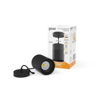 Светильник Gauss Overhead подвес цил12W 660lm 3000K 170-240V IP20 79*100мм черный LED 1/10