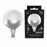 Лампа Gauss Filament G125 9W 890lm 4100К Е27 mirror-milky LED 1/10 Лампа Gauss Filament G125 9W 890lm 4100К Е27 mirror-milky LED 1/10