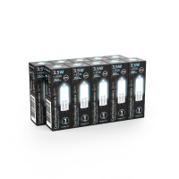 Лампа Gauss G4 AC220-240V 3.5W 260lm 4100K стекло LED 1/10/200