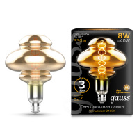Лампа Gauss Filament BD160 8W 330lm 2400К Е27 gray flexible LED 1/6 Лампа Gauss Filament BD160 8W 330lm 2400К Е27 gray flexible LED 1/6