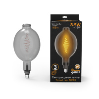 Лампа Gauss Filament BT180 8.5W 165lm 1800К Е27 gray flexible LED 1/2 Лампа Gauss Filament BT180 8.5W 165lm 1800К Е27 gray flexible LED 1/2