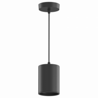 Светильник Gauss Overhead подвес цил12W 660lm 3000K 170-240V IP20 79*100мм черный LED 1/10