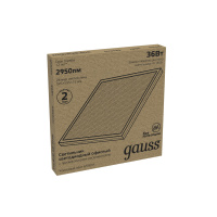 Светильник офисный Gauss 36W 3300lm 6500K IP20 595*595*19мм призма LED 1/4